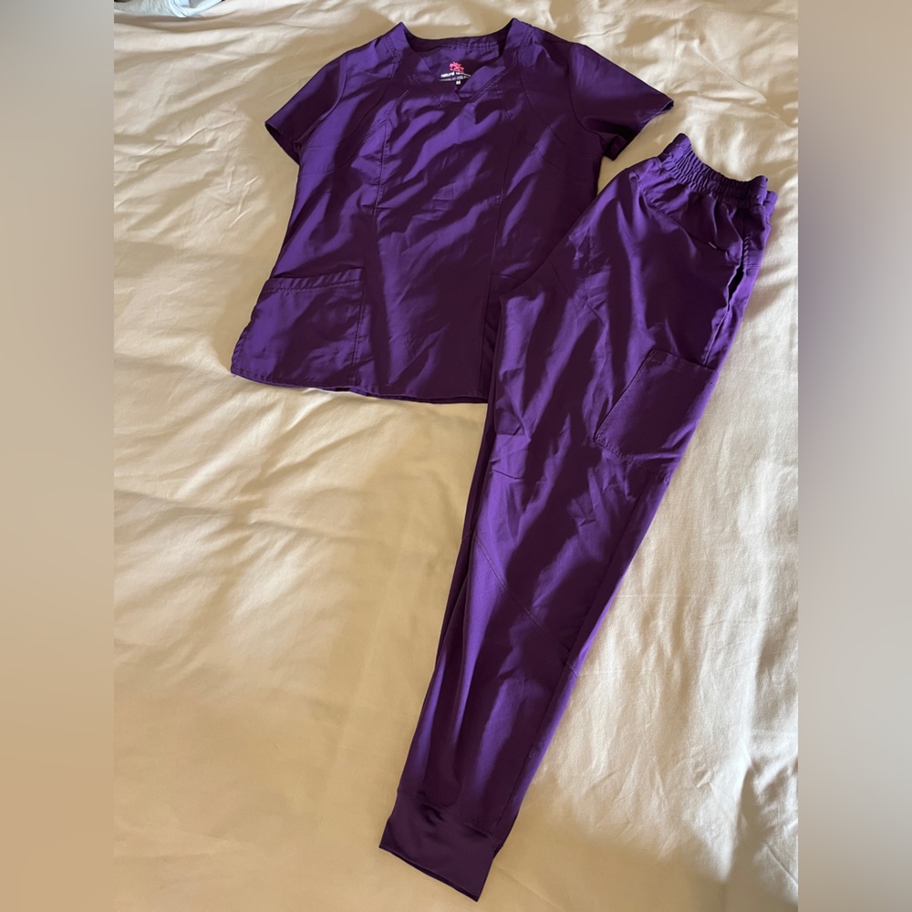 Uniform Advantage Purple Scrub Set